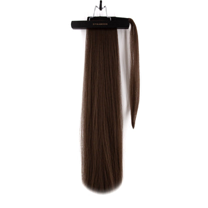 27" Ponytail Straight Clip-In Dark Colour