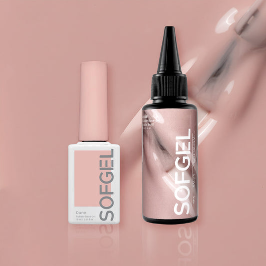 DUNE Rubber Base Gel Bundle | Studio Refill + 15ml Bottle