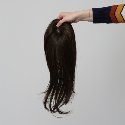 Clio 16 M Français | Topper Cheveux Humains Remy (Noué à la main)