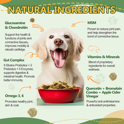 Dog & Cat Multivitamin, 2 Billion CFUs, Chicken Flavor, 120 Soft Chews