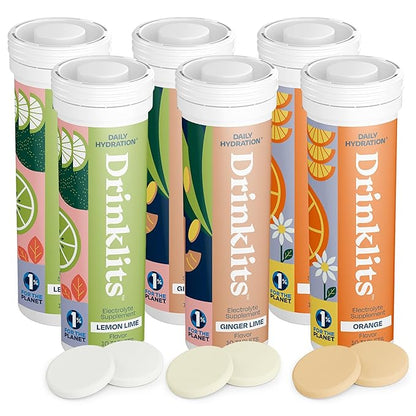 Drinklits Best Hydration Variety Pack - 6 Tubes | 60 Servings
