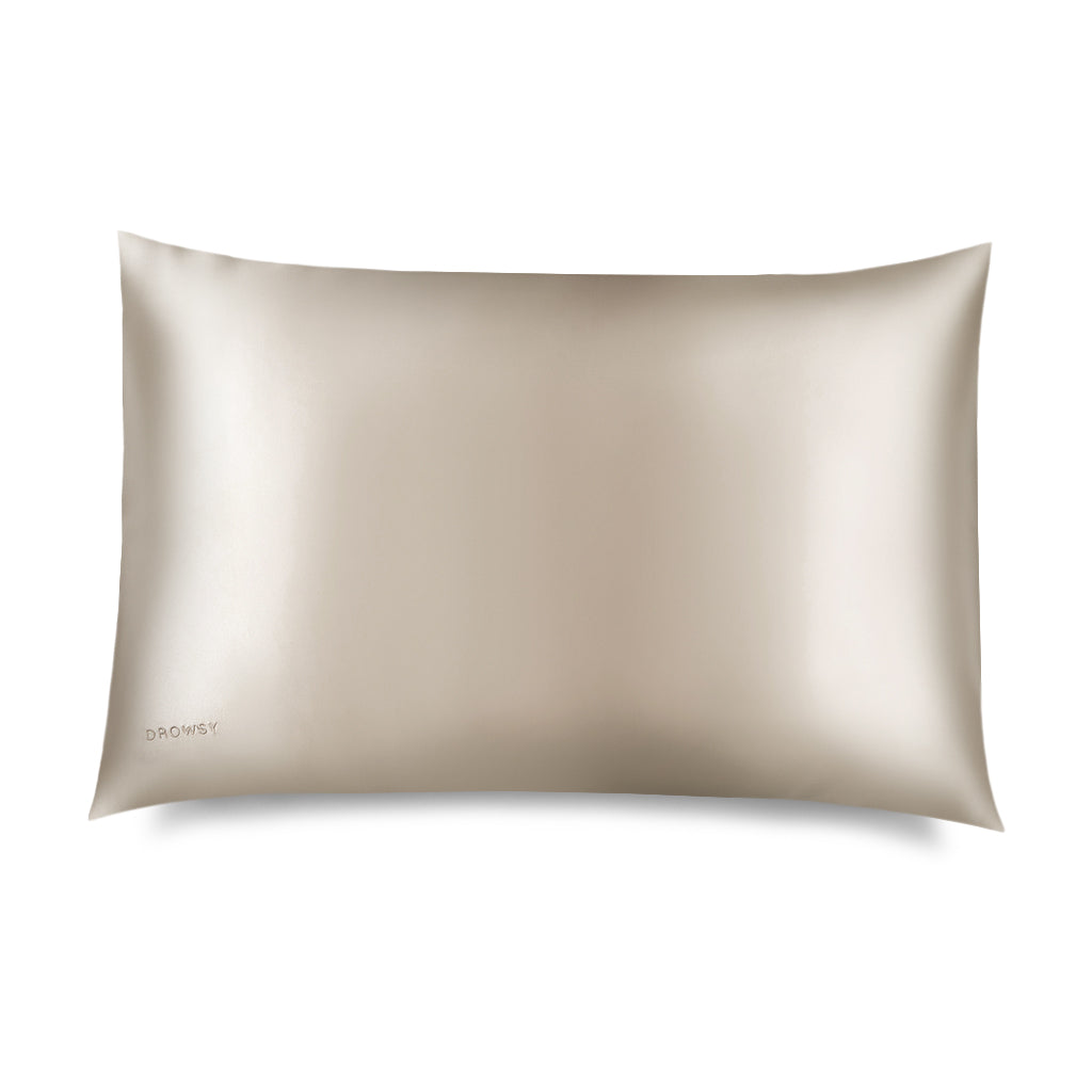 Dusty Gold Silk Pillowcase