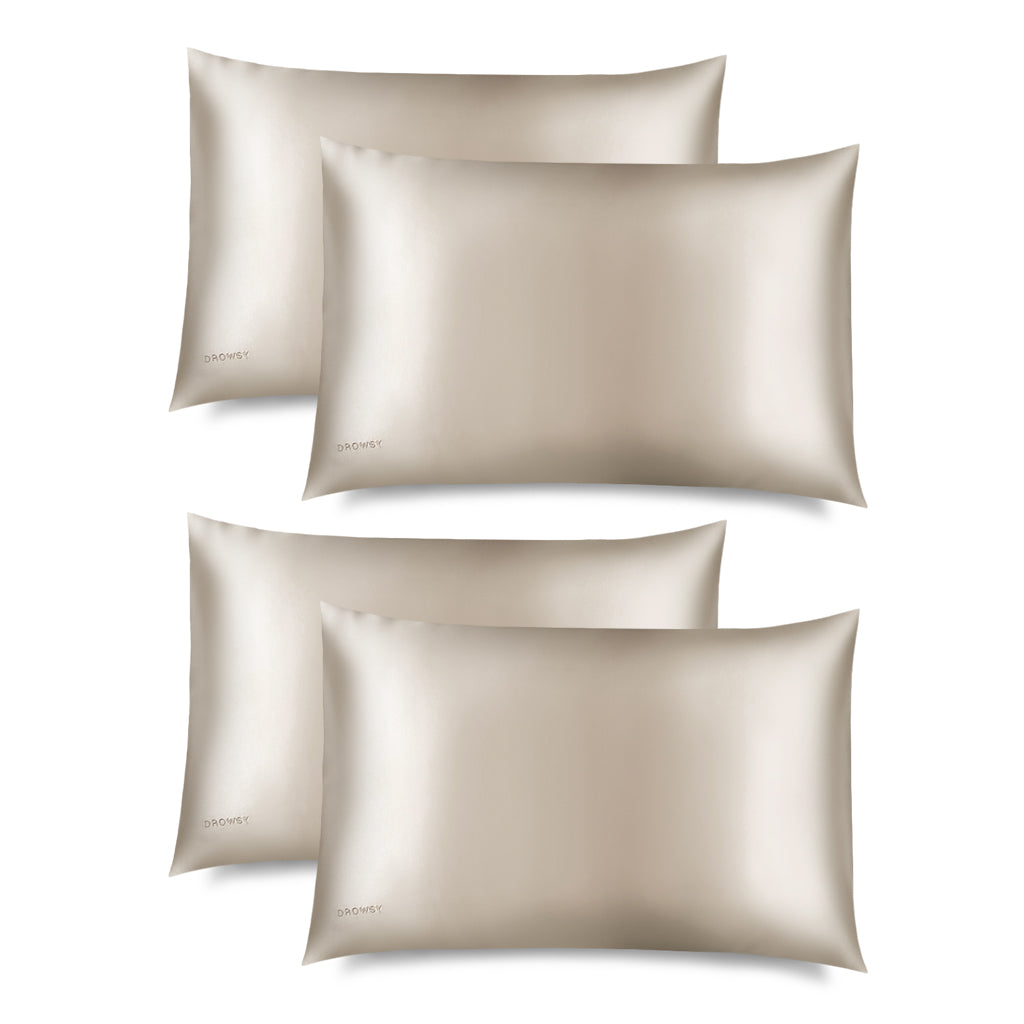 Dusty Gold Silk Pillowcase