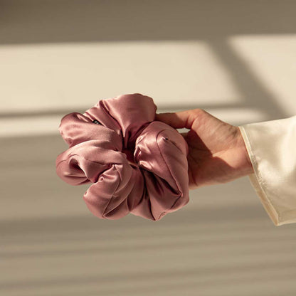 Damask Rose - Padded Scrunchie