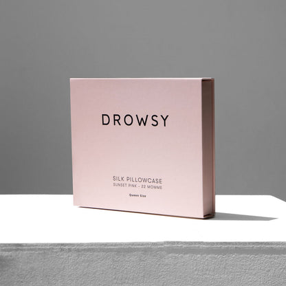 Sunset Pink Silk Pillowcase