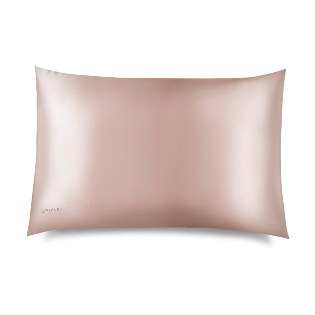 Sunset Pink Silk Pillowcase