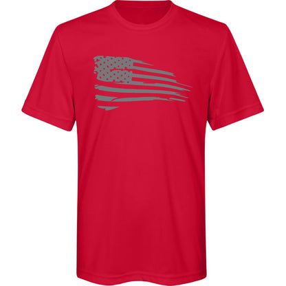 Distressed Flag Kids Zone Tee