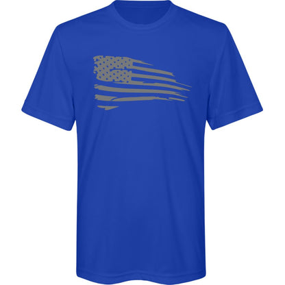 Distressed Flag Kids Zone Tee