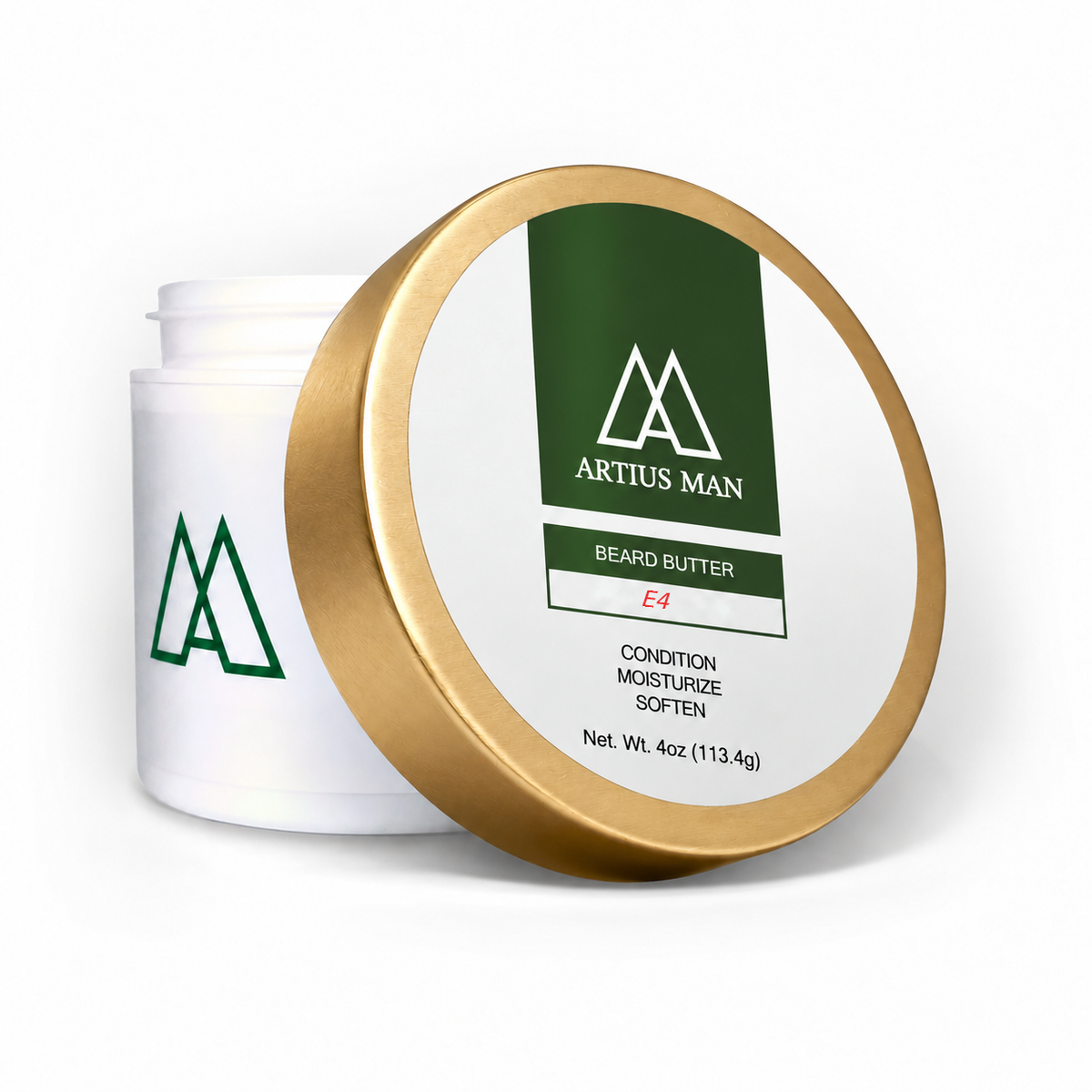 E4 Beard Butter - Signature Citrus and Wood Beard Conditioner (4 oz)