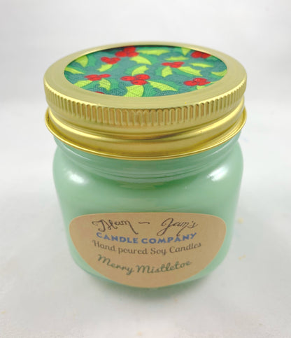 Merry Mistletoe Soy Candle – Fresh & Festive Holiday Scent | Mam Jam’s