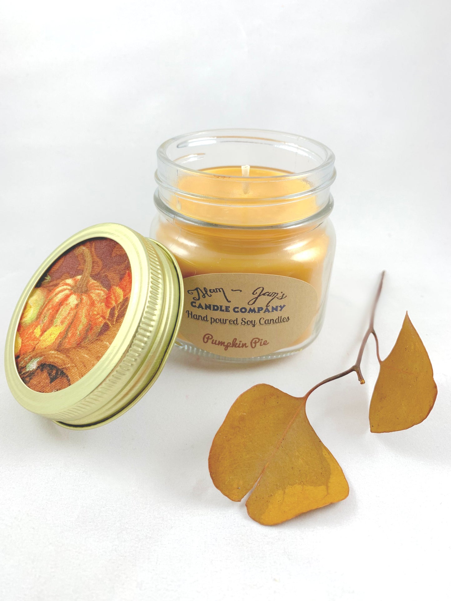 Pumpkin Pie Soy Candle – Warm & Spiced Fall Scent | Mam Jam’s