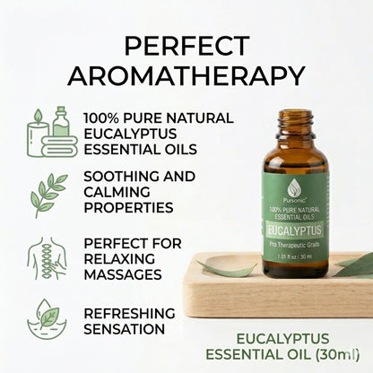Aceites esenciales de eucalipto 100% puros y naturales 