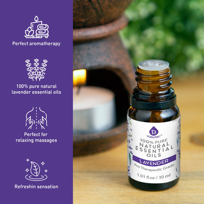 Aceites esenciales de lavanda 100% puros y naturales