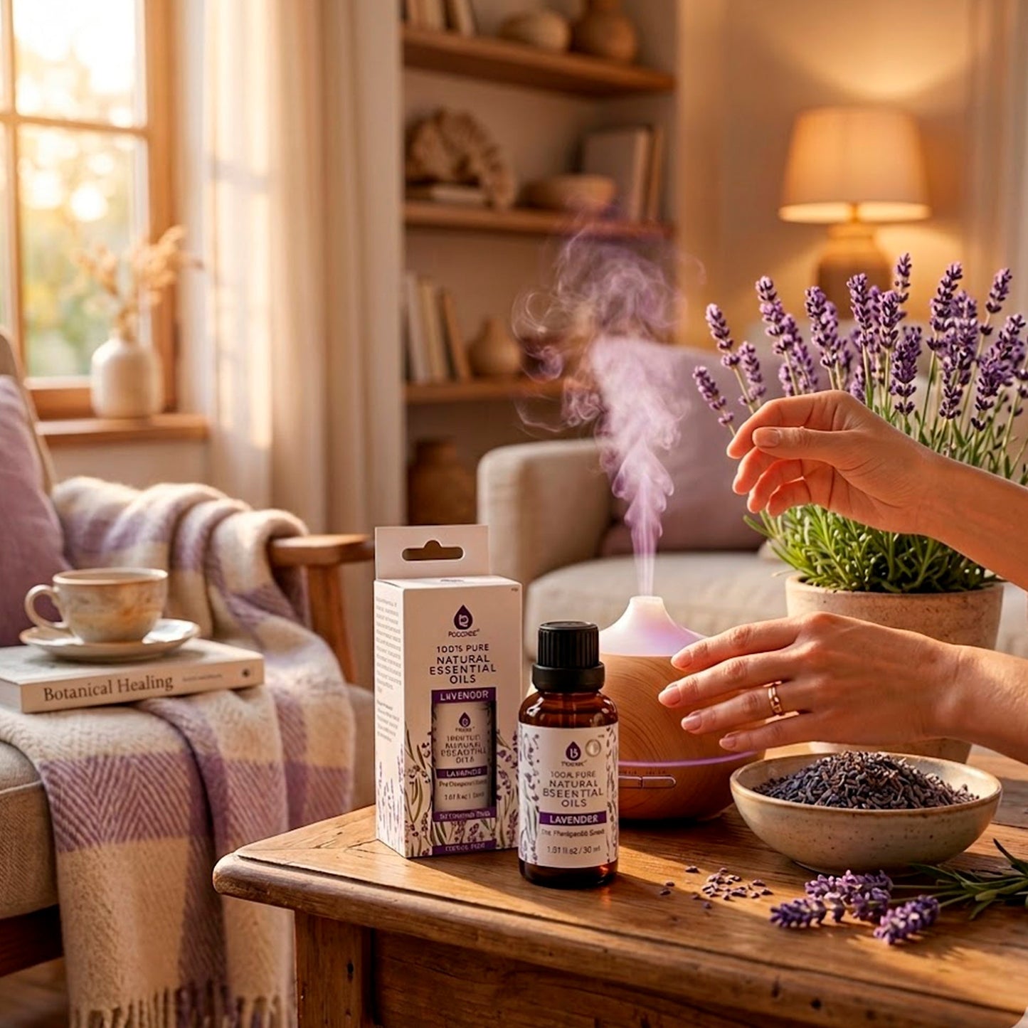 Aceites esenciales de lavanda 100% puros y naturales