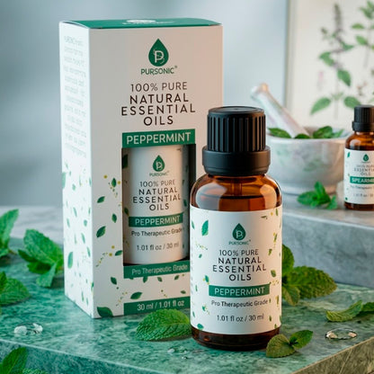 Huiles Essentielles de Menthe Poivrée 100% Pures et Naturelles