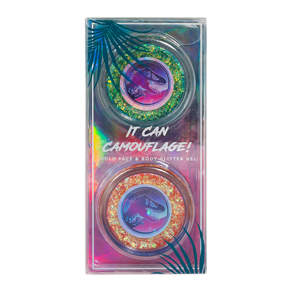 Jurassic World | It Can Camouflage! Holo Face & Body Glitter Gel