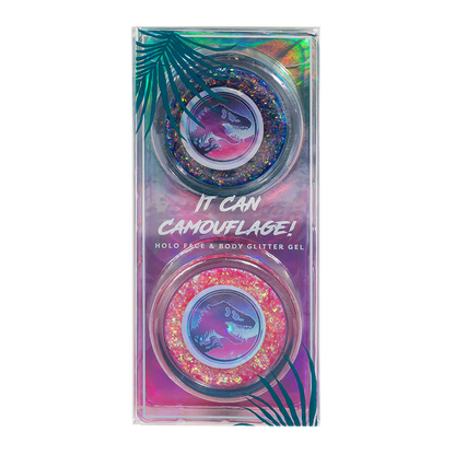 Jurassic World | It Can Camouflage! Holo Face & Body Glitter Gel