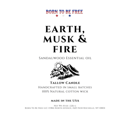 Earth Musk & Fire Tallow Candle