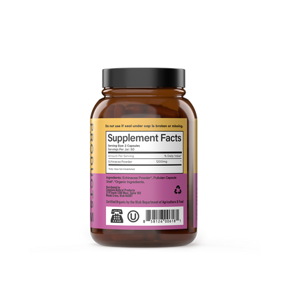 Cápsulas de equinácea orgánica