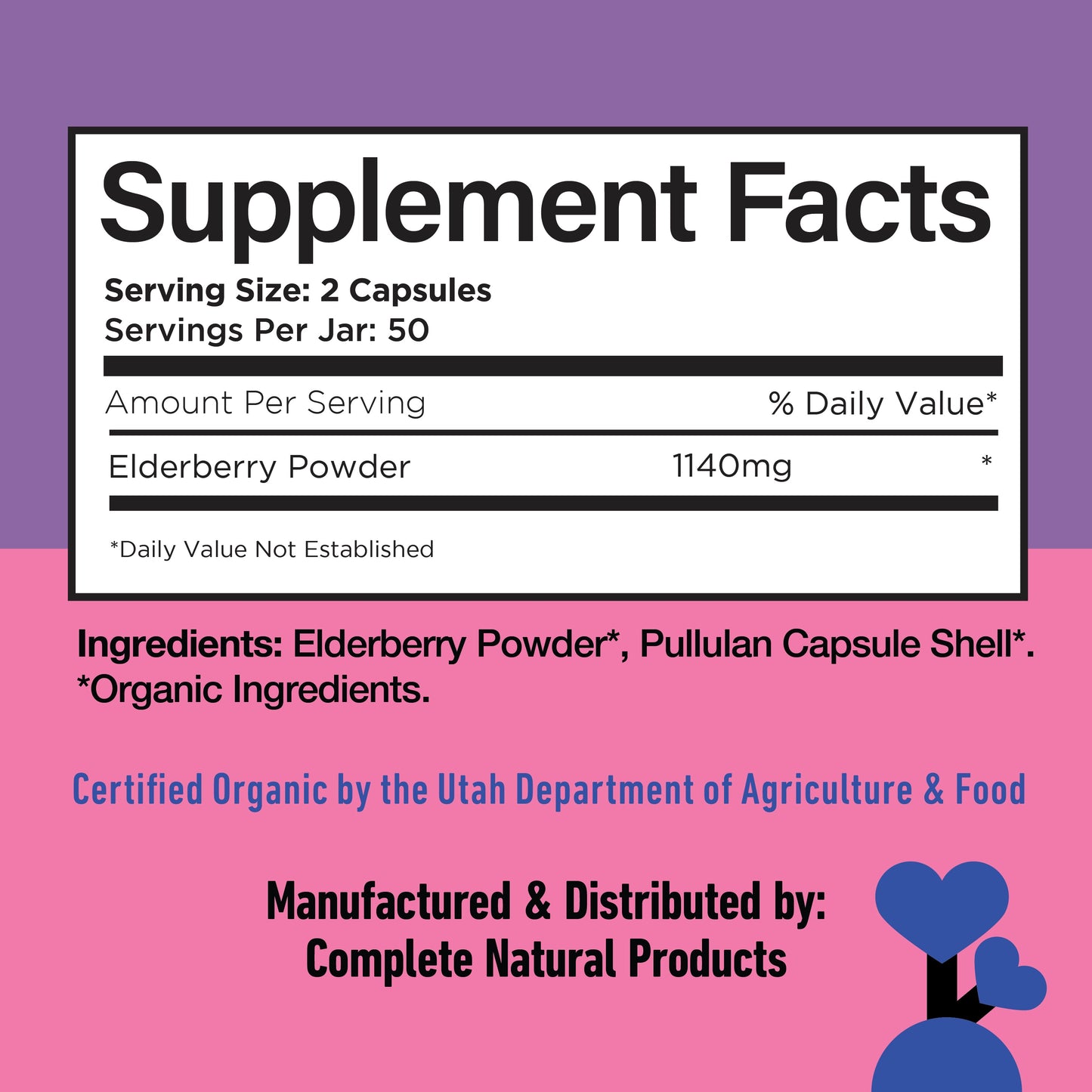 Organic Elderberry Capsules