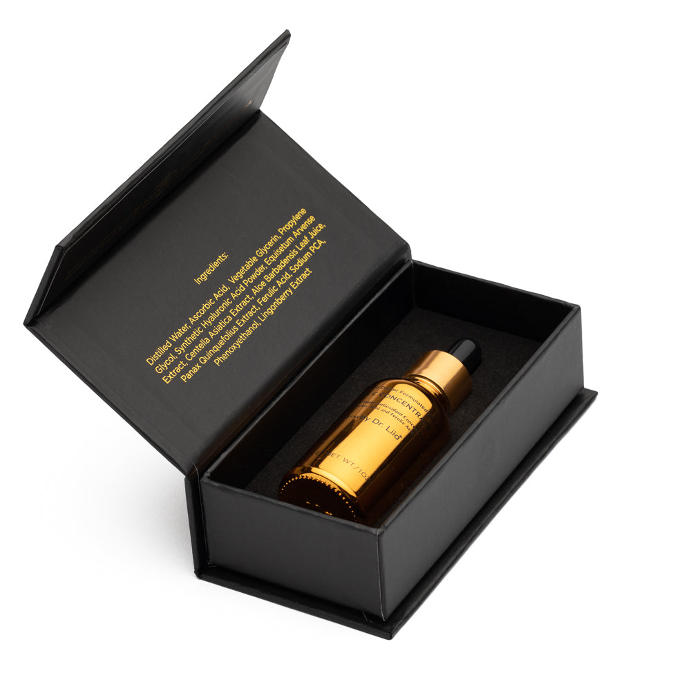 Brightening Vitamin C Glow Serum for Sensitive & Dry Skin – Vegan, Gluten-Free, Anti-Aging, Fragrance-Free