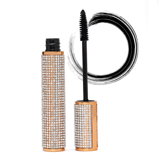 Mega Volume Vegan Mascara – Smudge-Proof with Handmade Diamond Case
