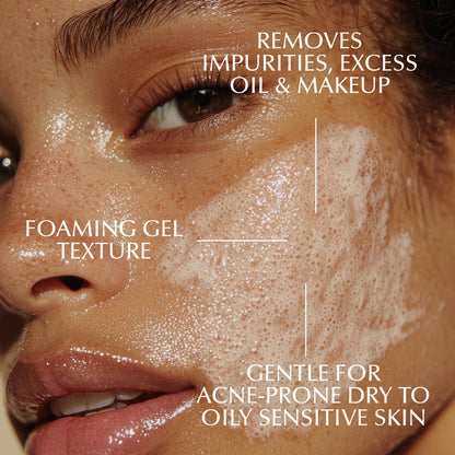 Gentle Foaming Facial Cleanser – Aloe, Apple & Ashwagandha for All Skin Types
