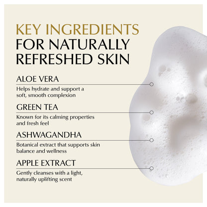 Gentle Foaming Facial Cleanser – Aloe, Apple & Ashwagandha for All Skin Types
