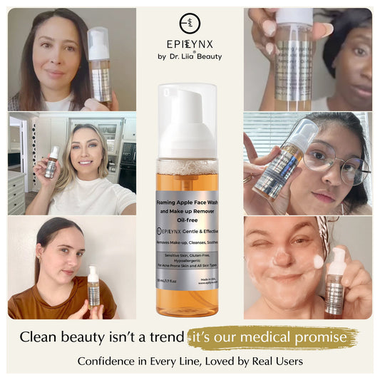 Gentle Foaming Facial Cleanser – Aloe, Apple & Ashwagandha for All Skin Types