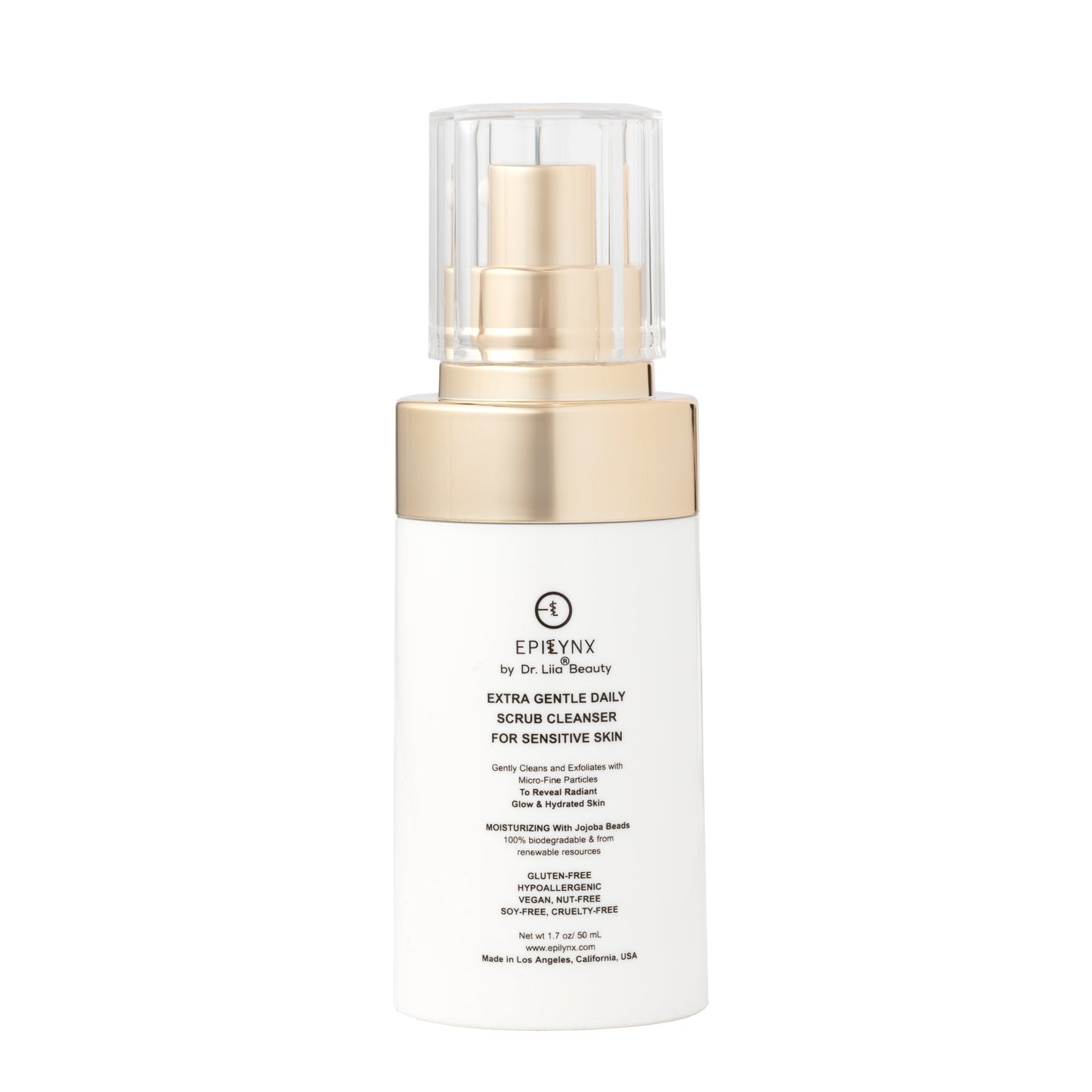 Gentle Daily Face Scrub Cleanser – Exfoliating, Hydrating & Allergen-Free Wash for Sensitive Skin