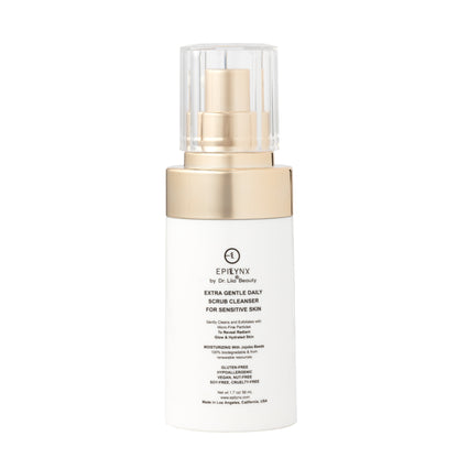 Gentle Daily Face Scrub Cleanser – Exfoliating, Hydrating & Allergen-Free Wash for Sensitive Skin