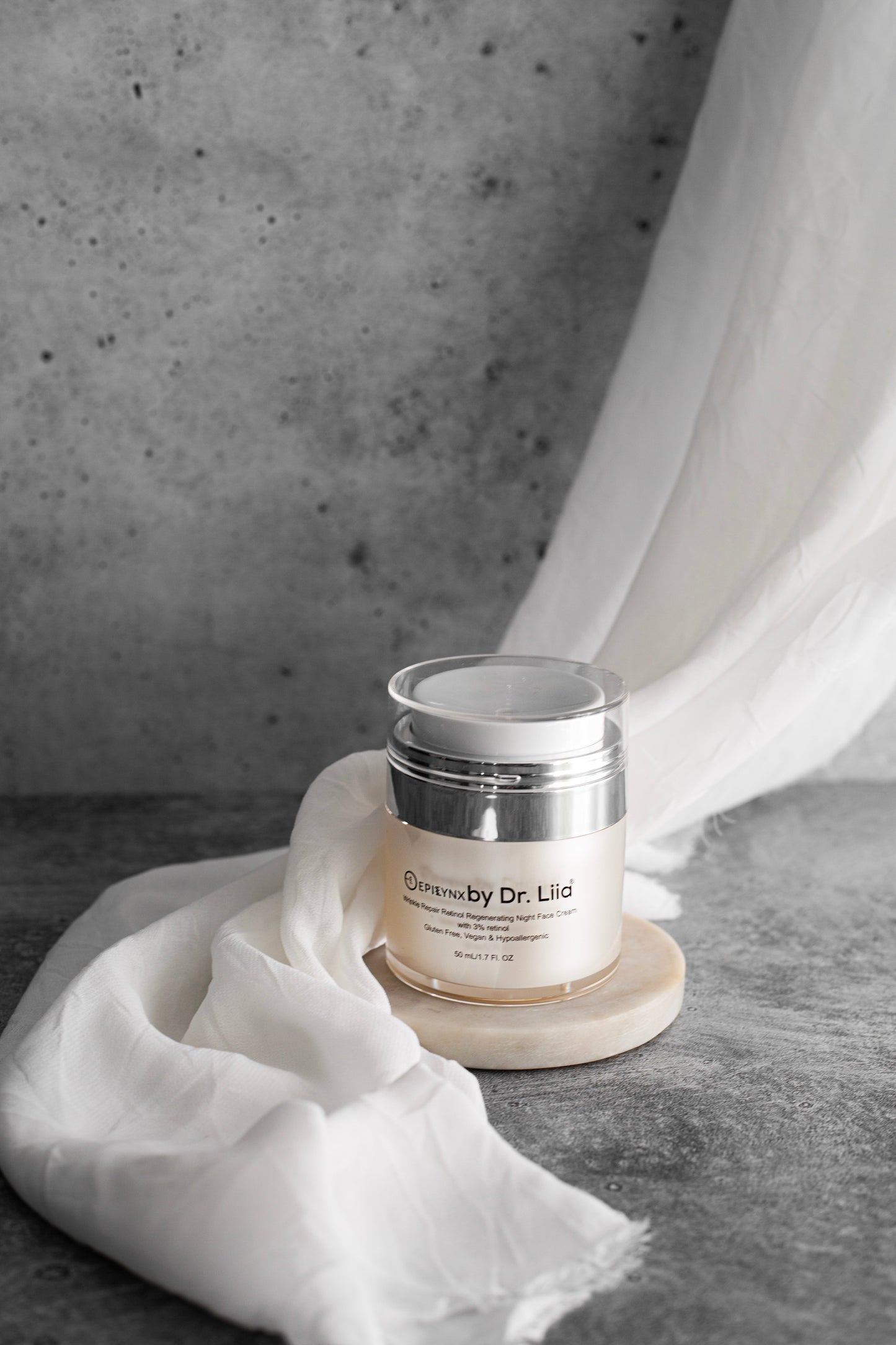 Wrinkle Repair Retinol Night Cream – Vegan, Gluten-Free, Regenerating Anti-Aging Moisturizer