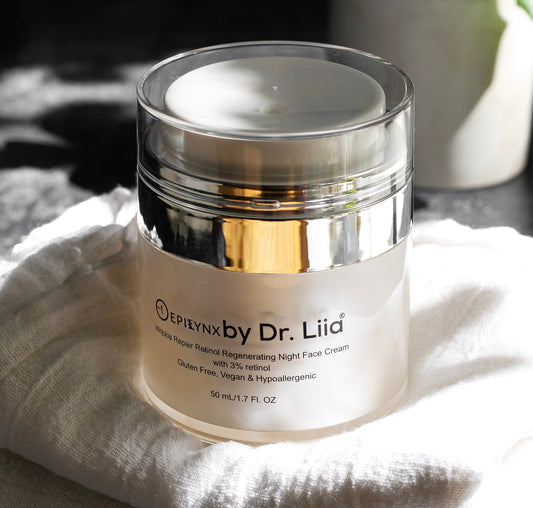 Wrinkle Repair Retinol Night Cream – Vegan, Gluten-Free, Regenerating Anti-Aging Moisturizer