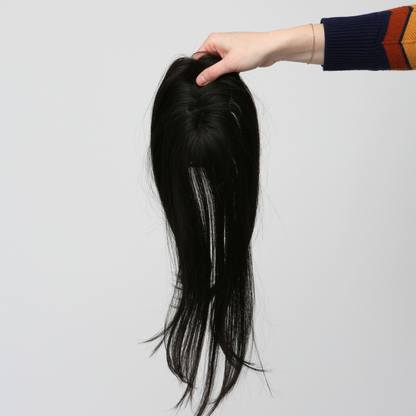 Clio 14 L | Hand-Tied Synthetic Hair Topper (Heat-Friendly)