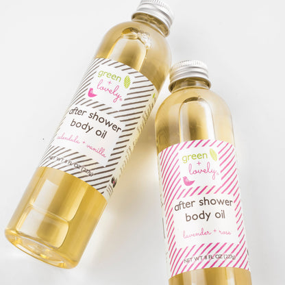 LAVENDER ROSE + CALENDULA VANILLA After Shower Body Oils - Dry Oil Moisturizer