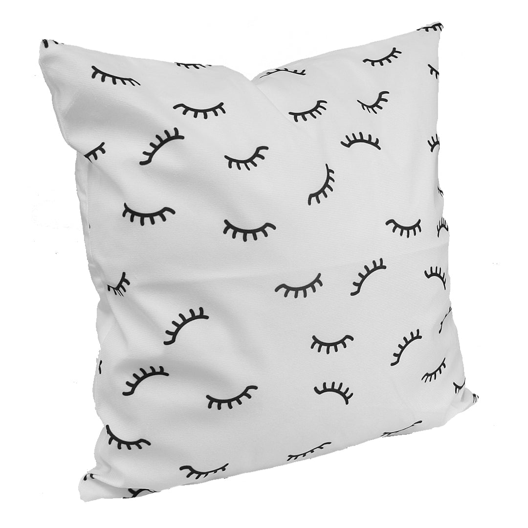 Throw Pillow Cover - Eyelash Pattern 18