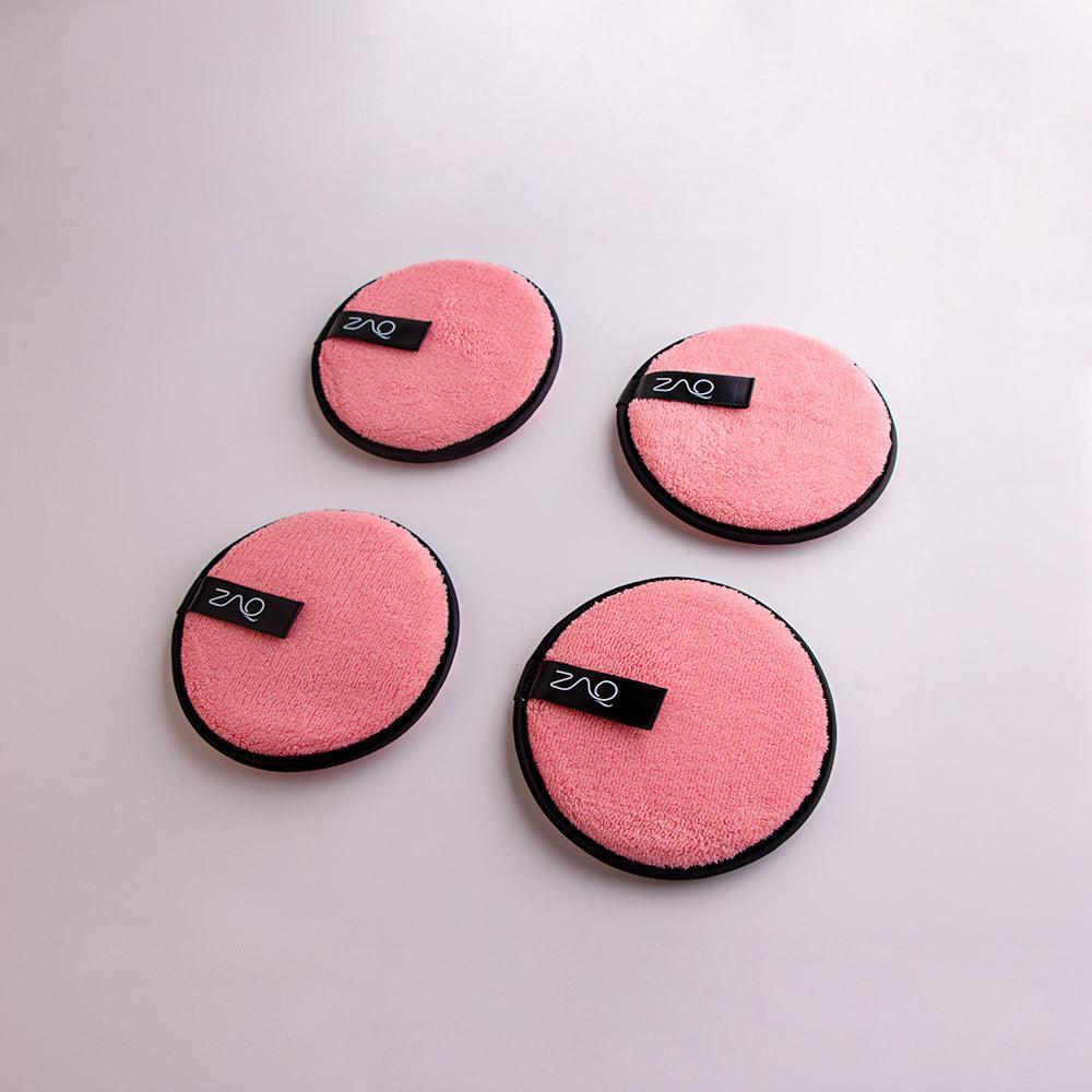 ZAQ Reusable Makeup Remover Pads 4pack with Spa facial Headband