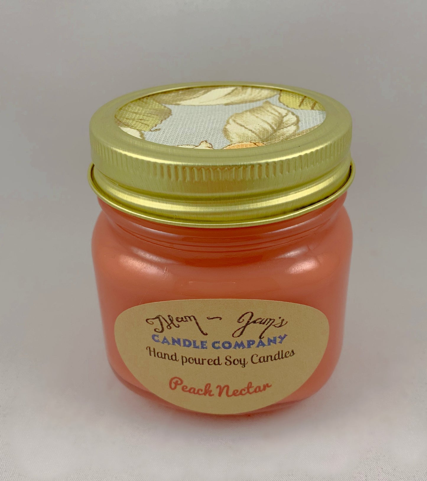 Peach Nectar Soy Candle – Sweet & Fruity Scent | Mam Jam’s