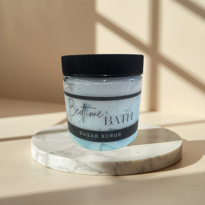 Exfoliante de azúcar para el baño antes de dormir