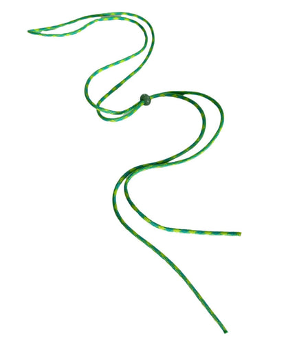 Thin Lime Green Cord Lanyard with Jade Bead Toggle
