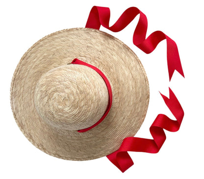 Buttercup Little Girl’s Hat - Red Grosgrain Ribbon