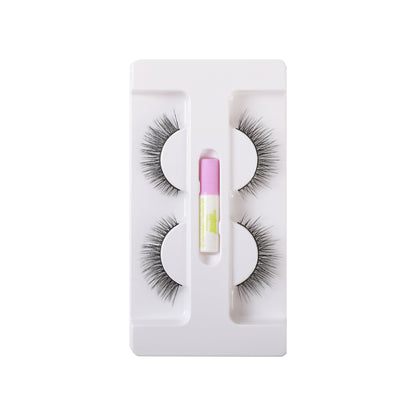 False Eyelashes with Adhesive