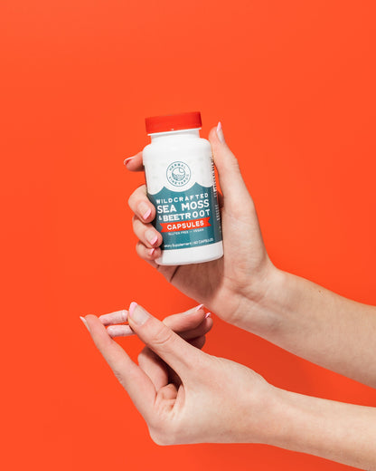 Organic Sea Moss & Beet Root Capsules - 60 Count