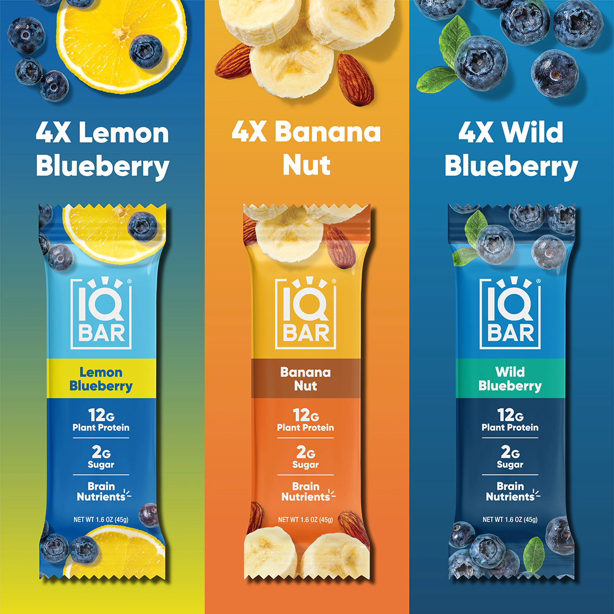 Variedad para amantes de la fruta (12 barras)