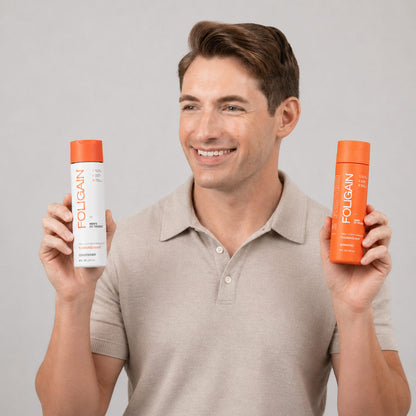 FOLIGAIN® Thinning Hair Shampoo and Conditioner Kit for Men with 2% TRIOXIDIL®