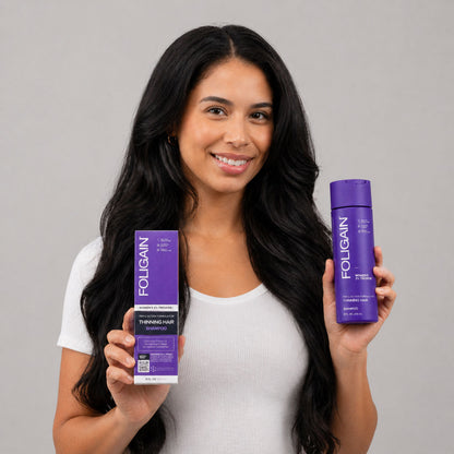 FOLIGAIN® Triple Action Shampoo For Thinning Hair For Women with 2% TRIOXIDIL®