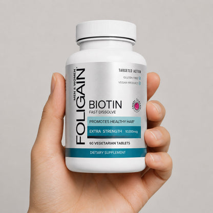 FOLIGAIN® Biotin Fast Dissolve Supplement For Healthier-Looking Hair