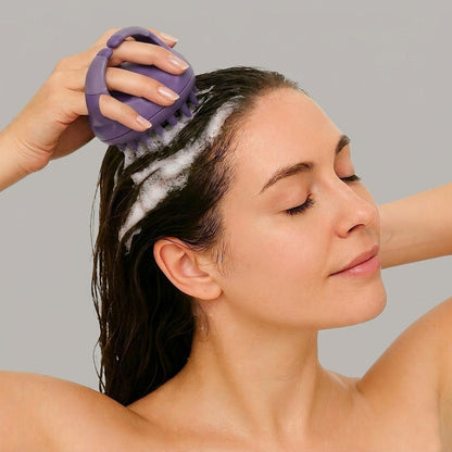 FOLIGAIN® Scalp Therapy Exfoliator & Massager in Purple