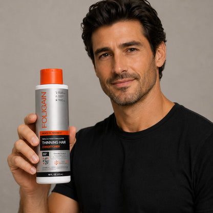 FOLIGAIN® Triple Action Conditioner For Thinning Hair For Men with 2% TRIOXIDIL® 473ml