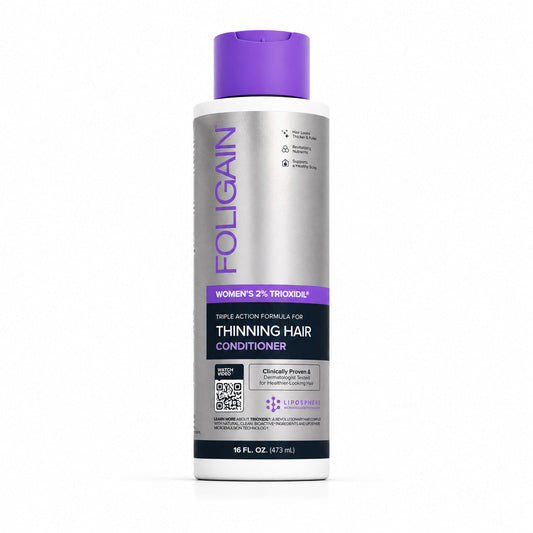 FOLIGAIN® Triple Action Conditioner For Thinning Hair For Women with 2% TRIOXIDIL® 473ml